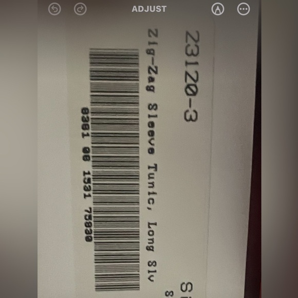 Simpli Womans Zig Zag Long Sleeved Tunic in Scarlet!! - Picture 12 of 12